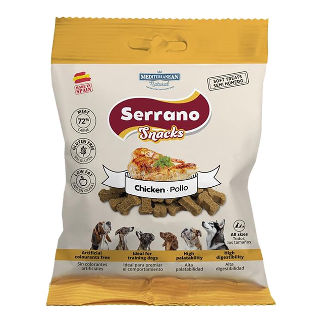 Mediterranean Natural - Snack para perros Mediterranean Natural Serrano pollo 85 g