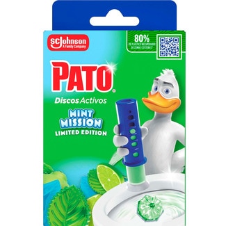 Pato Discos Sanitários Ativos Dispensador + Recargas Mint Mission S embalagem 1 unidade