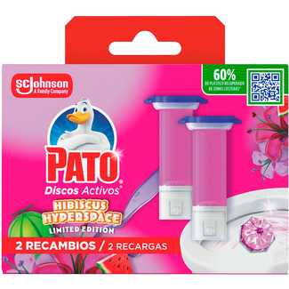 Pato Discos Sanitários Ativos Recargas Hibiscus Hyperspace recarga 2 unidades