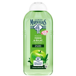 Le Petit Marseillais Champô Força e Brilho Maça Verde embalagem 300 ml