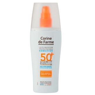 Corine de Farme Leite Protector Solar Pele Sensivel SPF50+ embalagem 150 ml