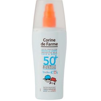 Corine de Farme Protetor Solar Infantil Leite Corpo e Rosto SPF50+ embalagem 150 ml
