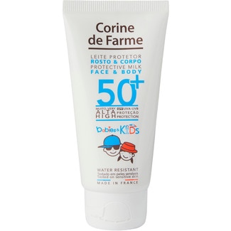 Corine de Farme Leite protetor Solar Bébes e Crianças SPF50 embalagem 50 ml