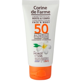 Corine de Farme Protector Solar Facial e Corporal embalagem 50 ml