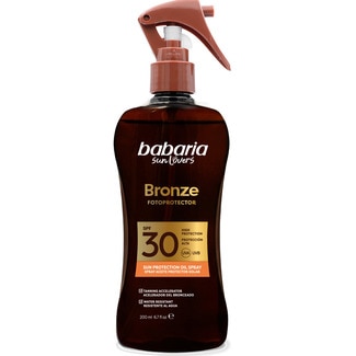 Babaria Protector Solar Bronze  SPF30 embalagem 200 ml