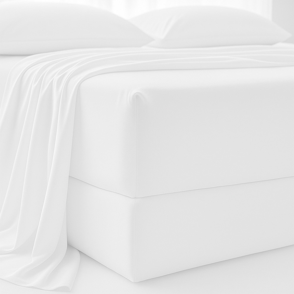 SÁBANA AJUSTABLE BLANCA, MÓNACO CAMA 150.
