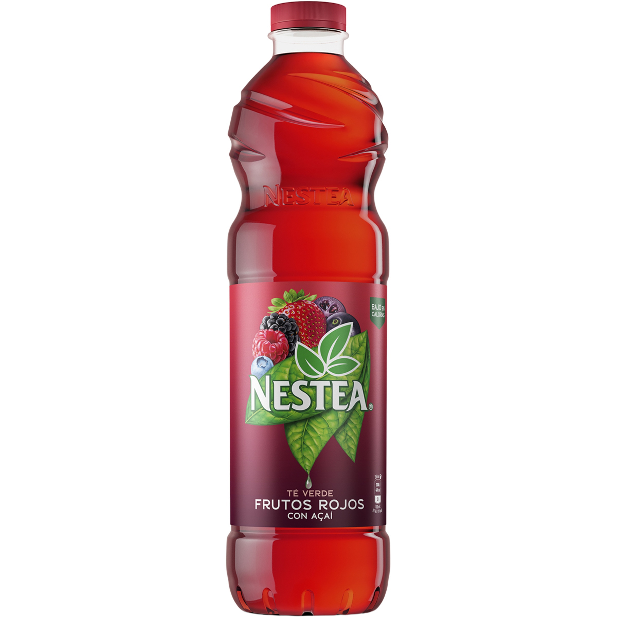 refresco de té verde con frutos rojos y açai