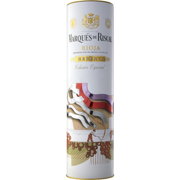 vino tinto reserva DOCa Rioja Edición Especial canister botella 75 cl - Marques De Riscal