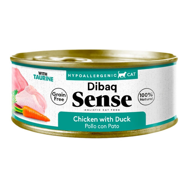 Dibaq Sense - Comida húmeda para gatos adultos Dibaq Sense pollo y pato sin gluten 70 g