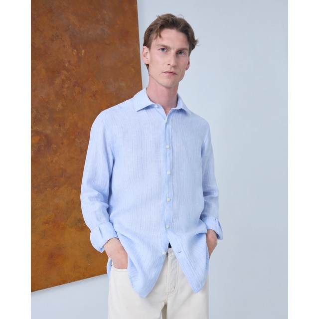 Emidio Tucci - Camisa lino Emidio Tucci.
