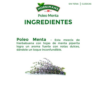 Infusión de poleo menta estuche 25 bolsitas - Hornimans
