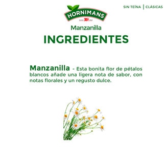 Infusión de manzanilla estuche 25 bolsitas - Hornimans