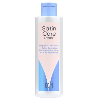 Venus Gel de limpeza + gel de depilação 2 em 1 Zona Intima Satin Care embalagem 190 ml