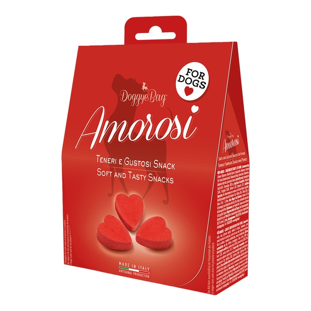 Doggyebag - Snacks para perros adultos Love Heart cerdo, coco, frambuesa y miel Doggyebag 90 g