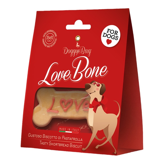 Doggyebag - Snack para perros adultos Love Bone cerdo y yogur Doggyebag 60 g