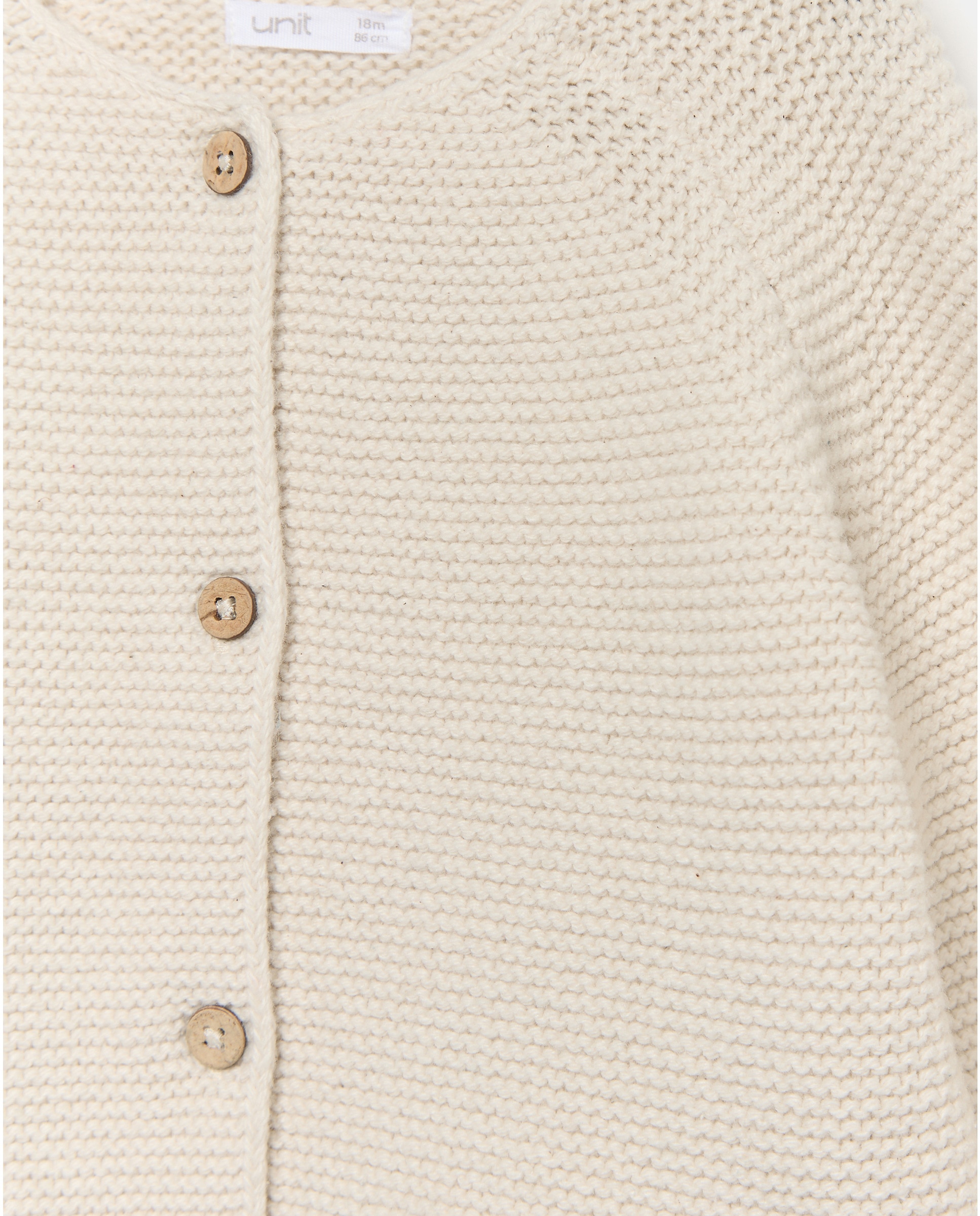 Chaqueta bebé niña cuello caja 120 Crudo-3