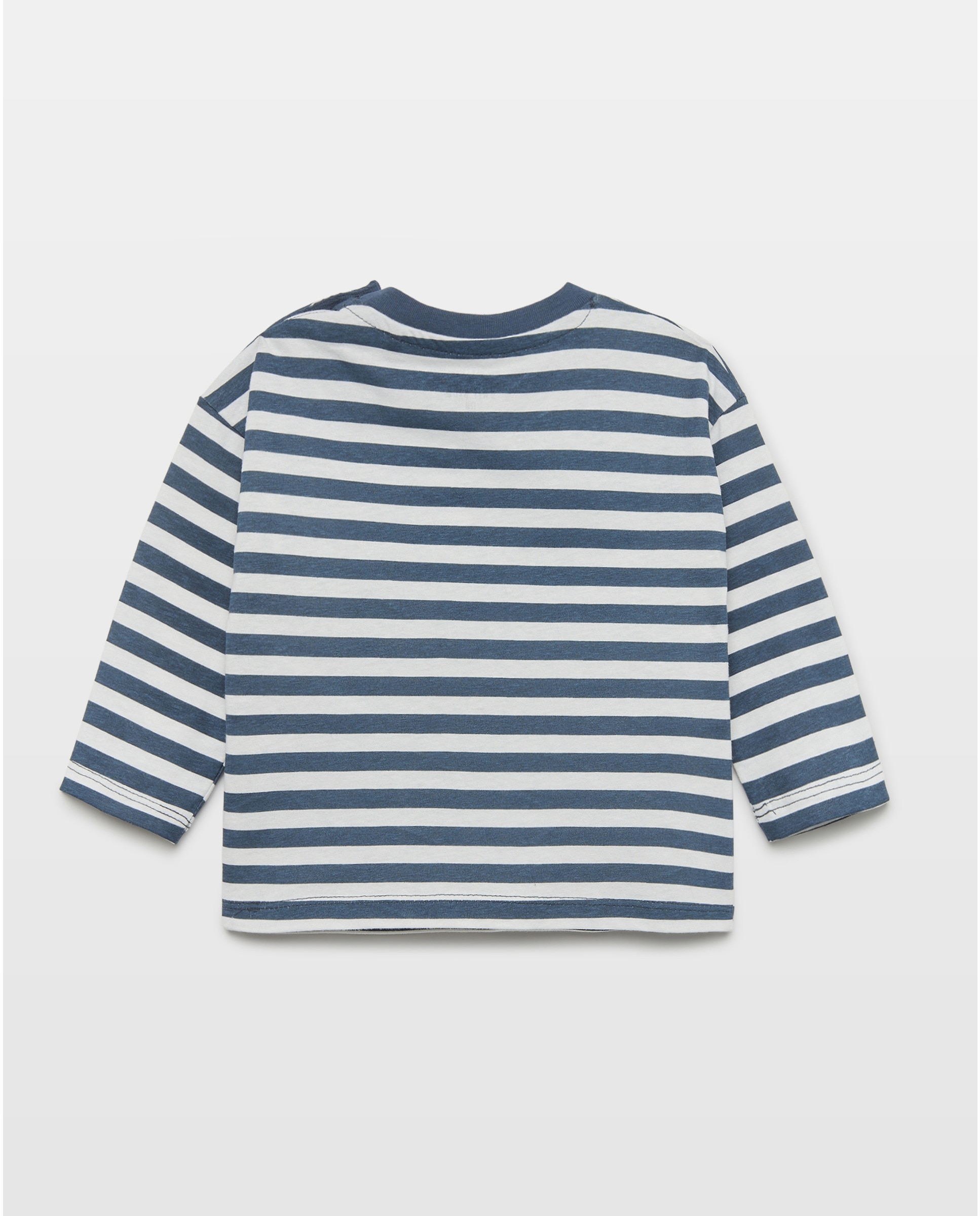 Camiseta de bebé estampada manga larga Azul Suave-2