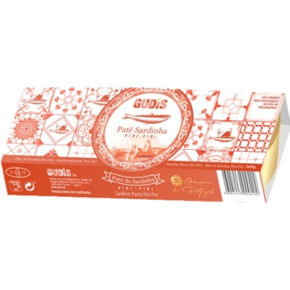 Gudis Patê Sardinha Piri- Piri Pack 3 unidades embalagem 65 g