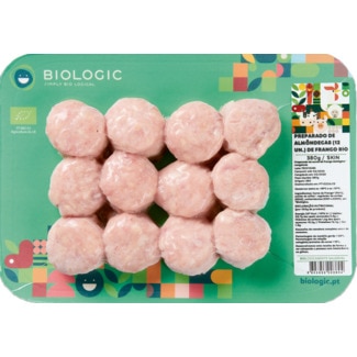 Biologic Almôndegas de Frango Bio a Vácuo 12 unidades embalagem 380 g