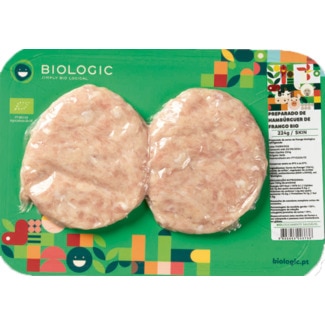 Biologic Hambúrguer de Frango Bio a Vácuo 4 unidades embalagem 448 g