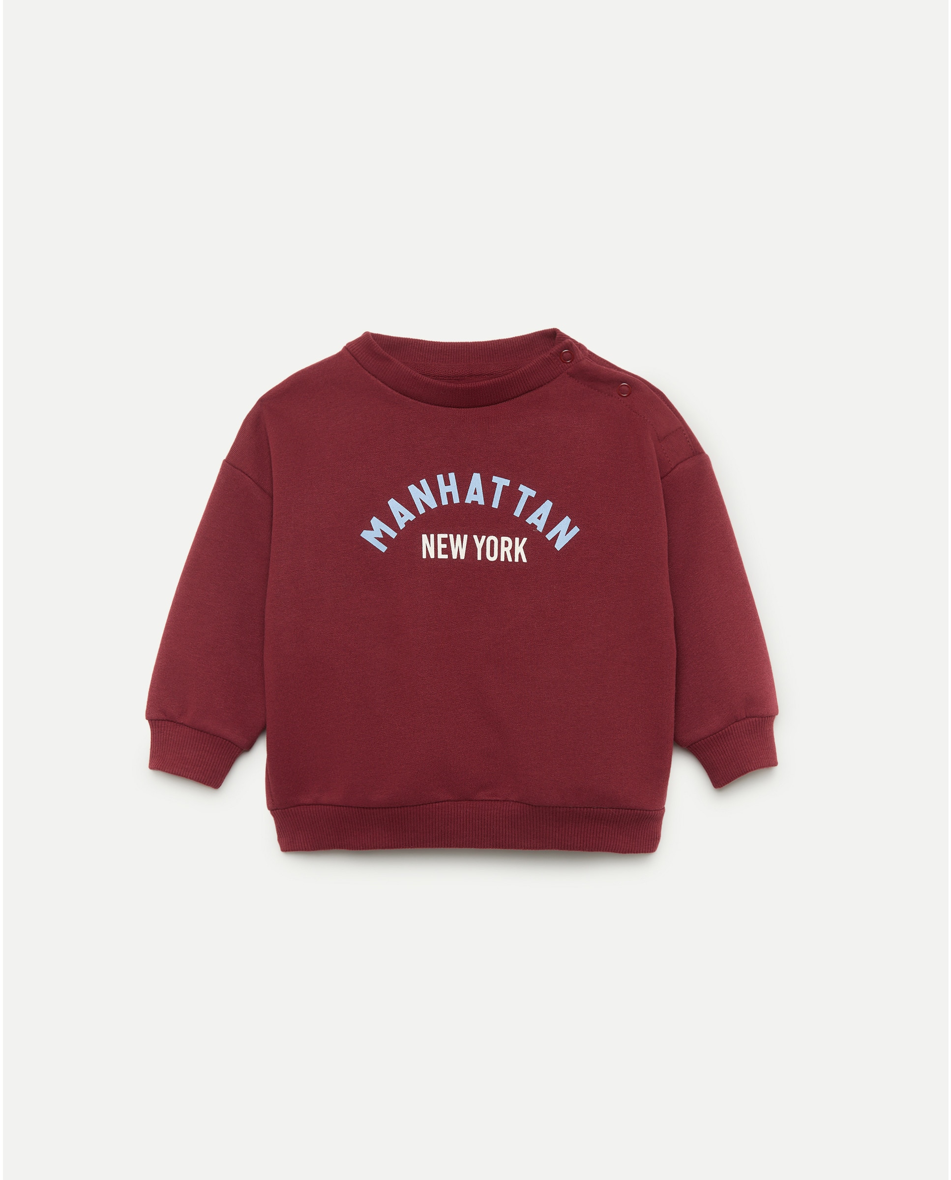 Imagen 0 de Sudadera de bebé cuello caja estampada