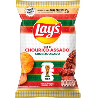 Lay's Batatas Fritas sabor Chouriço embalagem 140 g