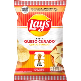 Lay's Batatas Fritas Queijo Curado embalagem 140 g