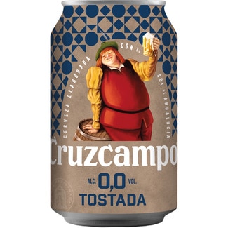 Cerveza tostada CRUZCAMPO 0,0