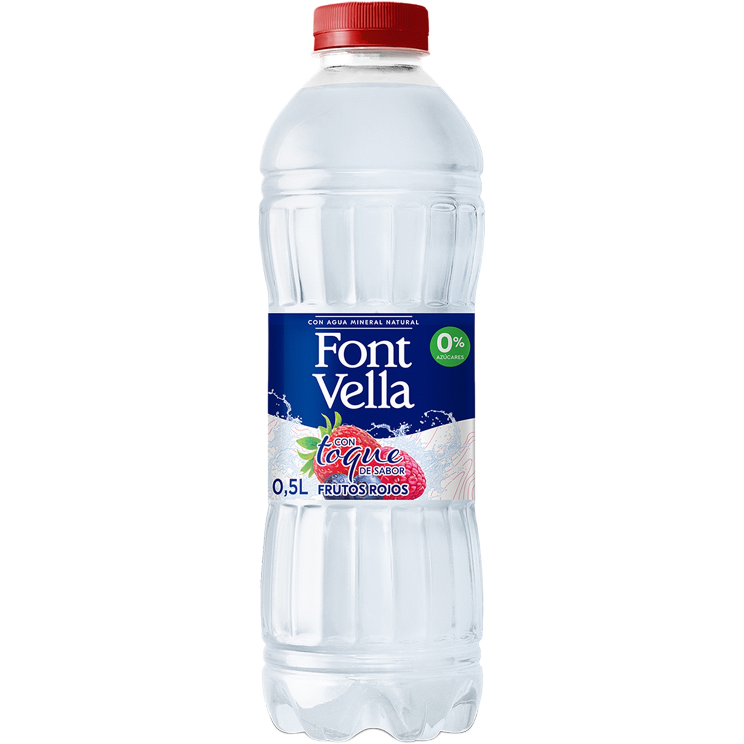 agua mineral natural con toque de sabor frutos rojos 0% azúcares