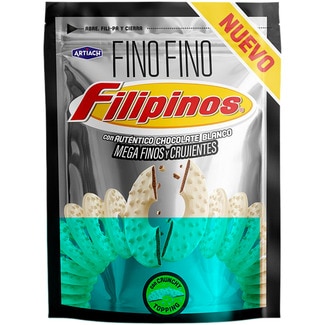 Roscos de galleta de chocolate blanco finos y crujientes bolsa 87 g - Artiach Filipinos