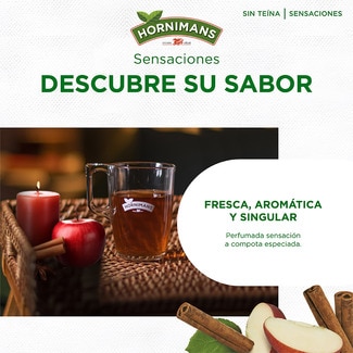 Frutal infusión de manzana y canela sin teína estuche 20 bolsitas - Hornimans