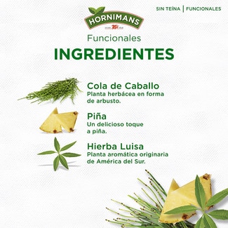 Infusión de cola de caballo, menta, hierba luisa y piña estuche 20 bolsitas - Hornimans