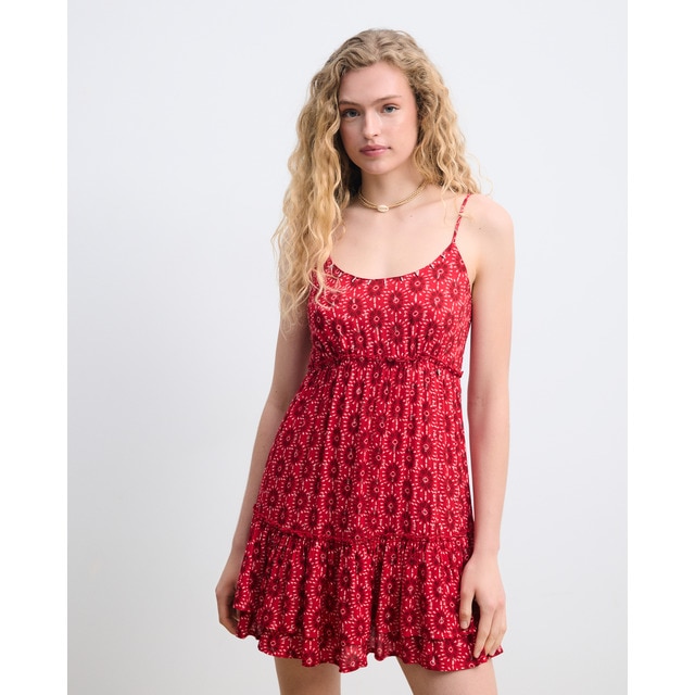 Green Coast - Vestido de mujer corto con espalda cruzada.