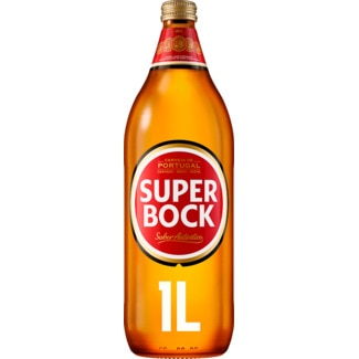 Super Bock Cerveja Nacional Branca garrafa 1 L