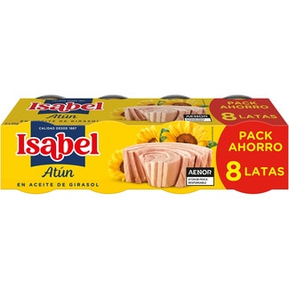 Atún en aceite de girasol pack ahorro pack ISABEL