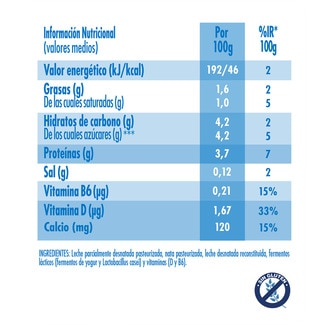 L. Casei natural pack 12 unidades 100 g pack ahorro - Danone Actimel