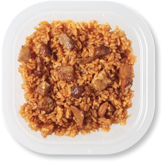 arroz con secreto ibérico y setas