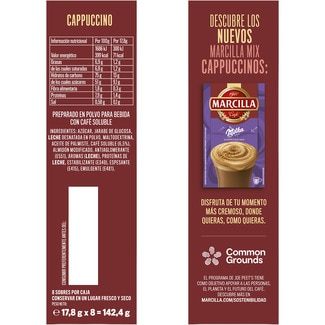Café soluble Cappuccino Hot / Ice original estuche 8 unidades - Marcilla
