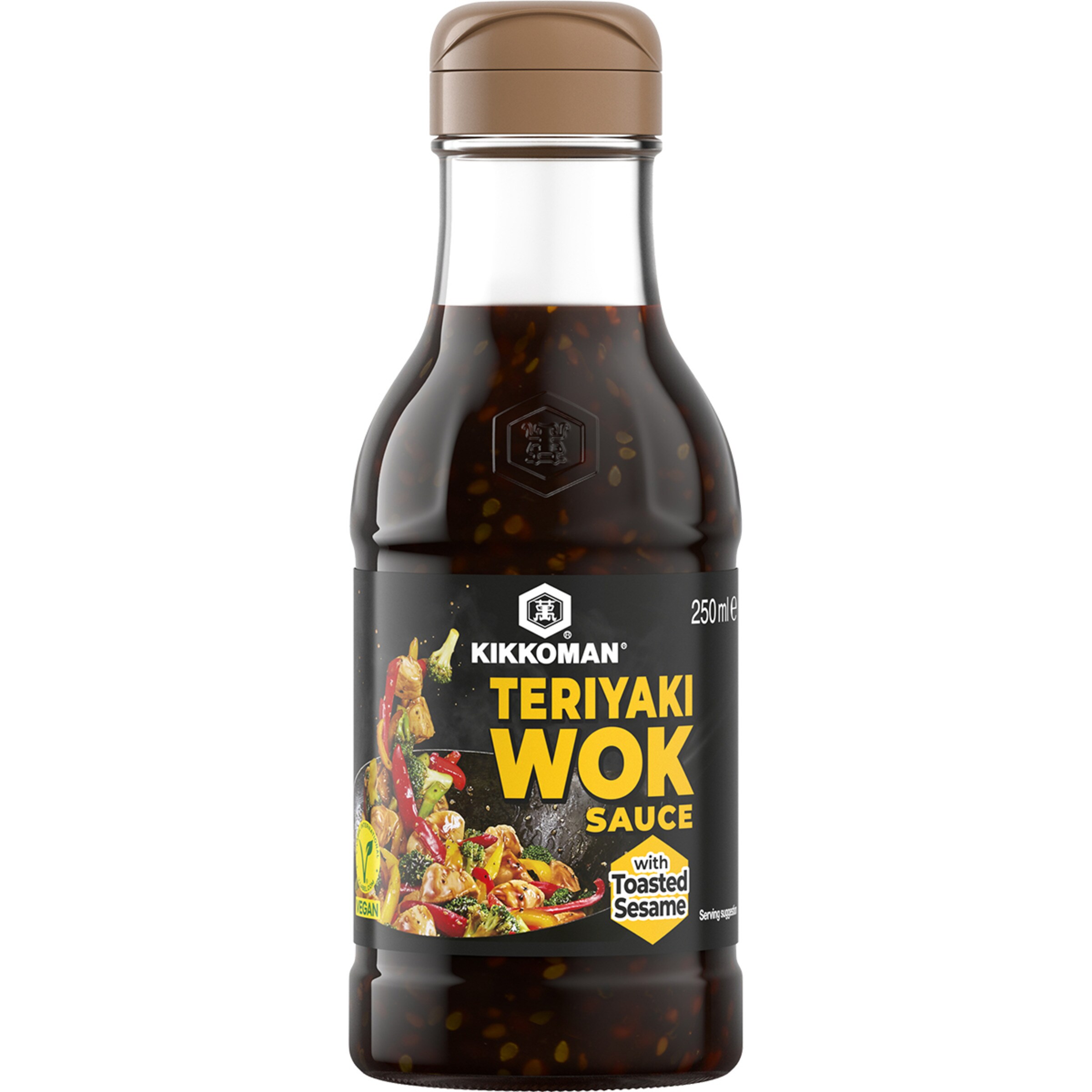 Salsa teriyaki wok con sésamo tostado botella 250 ml - Kikkoman