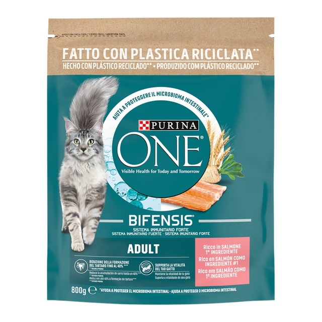 Purina One - Pienso para gatos adultos esterilizados Purina One Bifensis salmón y trigo