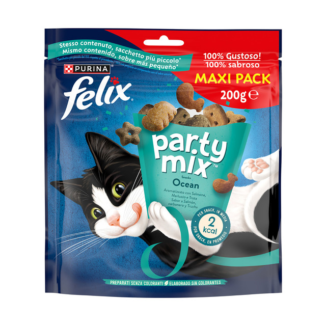 Felix - Snack para gatos adultos Félix Party Mix Ocean Mix