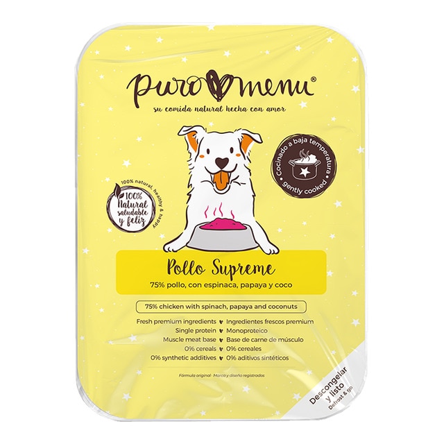 Puromenu - Comida húmeda para perros adultos mini Puromenu pollo