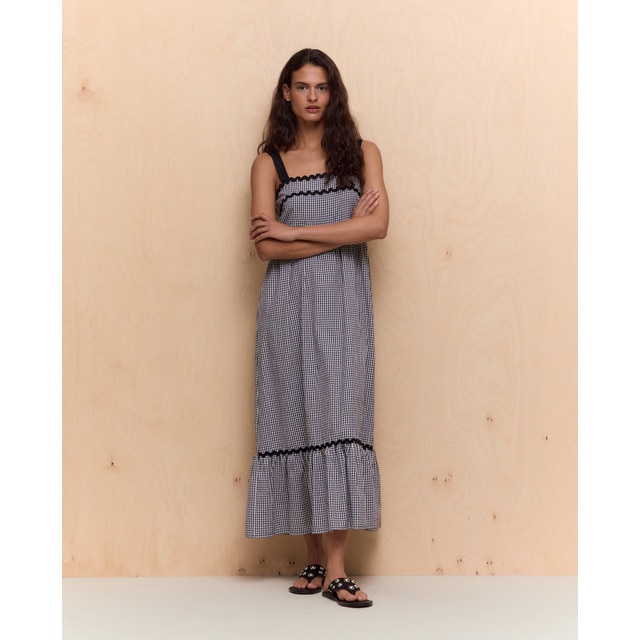 Easy Wear - Vestido largo de mujer piconela.