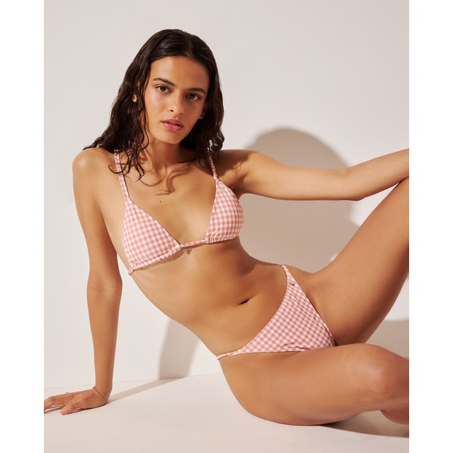 Green Coast - Braguita de bikini vichy lurex.