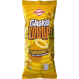 Chaskis Loop Quesonic snacks de maíz y patata horneados sin gluten bolsa 75 g - Facundo