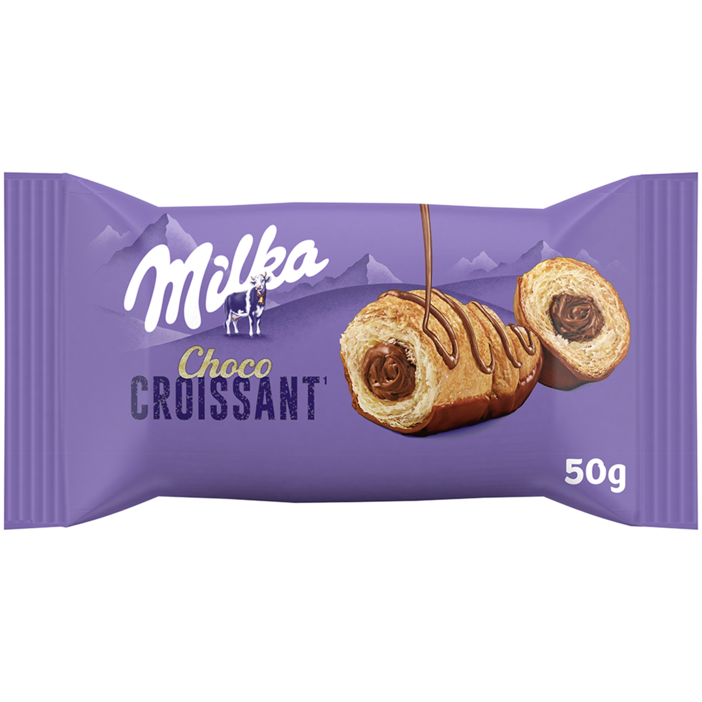 croissant relleno de chocolate