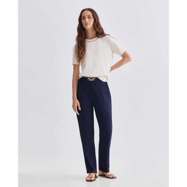 Zermatt - Pantalón de mujer liso con goma en cinturilla.