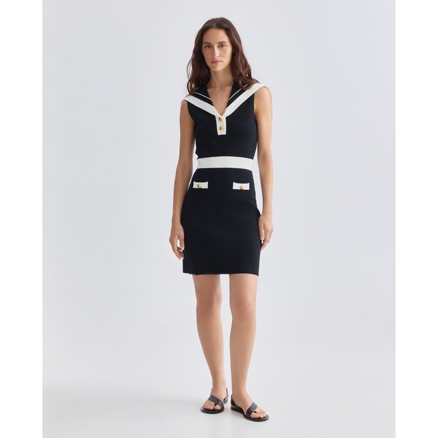 Karl Lagerfeld - Vestido de mujer punto náutico.