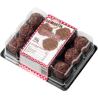 Trufas heladas de chocolate