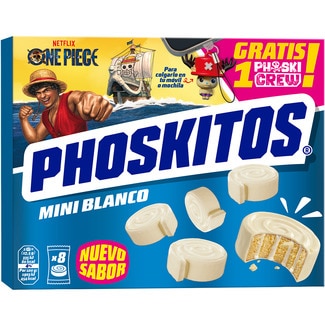 Mini bizcochitos de chocolate blanco rellenos de crema caja 8 unidades - Phoskitos